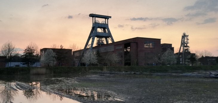 Zeche Ewald am Abend
